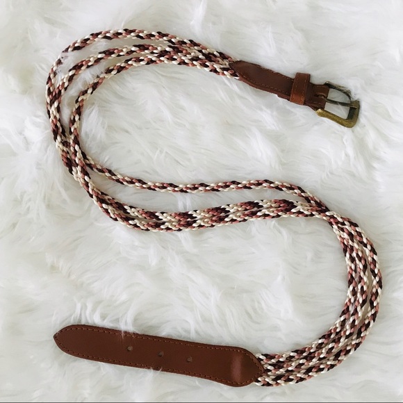 NWOT Express Leather & Rope Belt - Picture 6 of 6